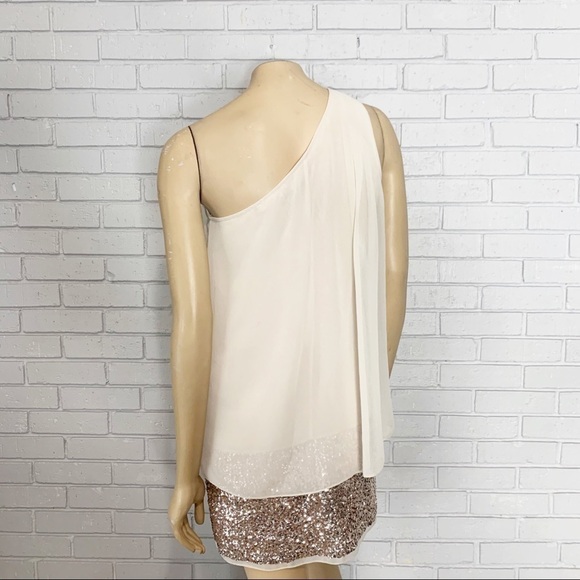 Aidan By Aidan Mattox Sequin One Shoulder Dress - Picture 7 of 16